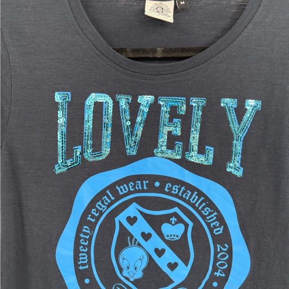 Looney tunes Warner brothers vintage tweety bird embroidered graphic tee medium - Picture 4 of 16